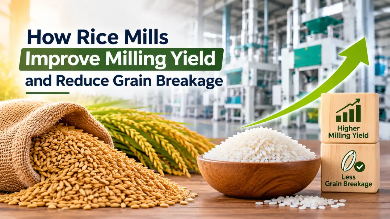 Rice mills improve milling yield and reduce grain breakage